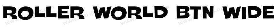 Roller World BTN Wide Bold Out字体转换